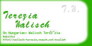 terezia walisch business card